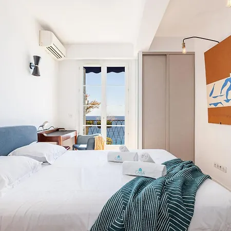 My Casa - Etat Unis 93 Indigo - Amazing Sea View Aprt With Ac Νίκαια