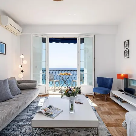My Casa - Etat Unis 93 Indigo - Amazing Sea View Aprt With Ac Νίκαια